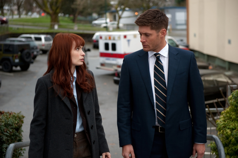 Still of Jensen Ackles and Felicia Day in Supernatural (2005)