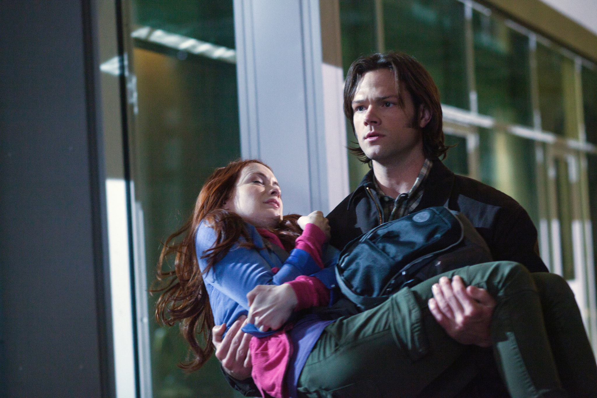 Still of Jared Padalecki and Felicia Day in Supernatural (2005)