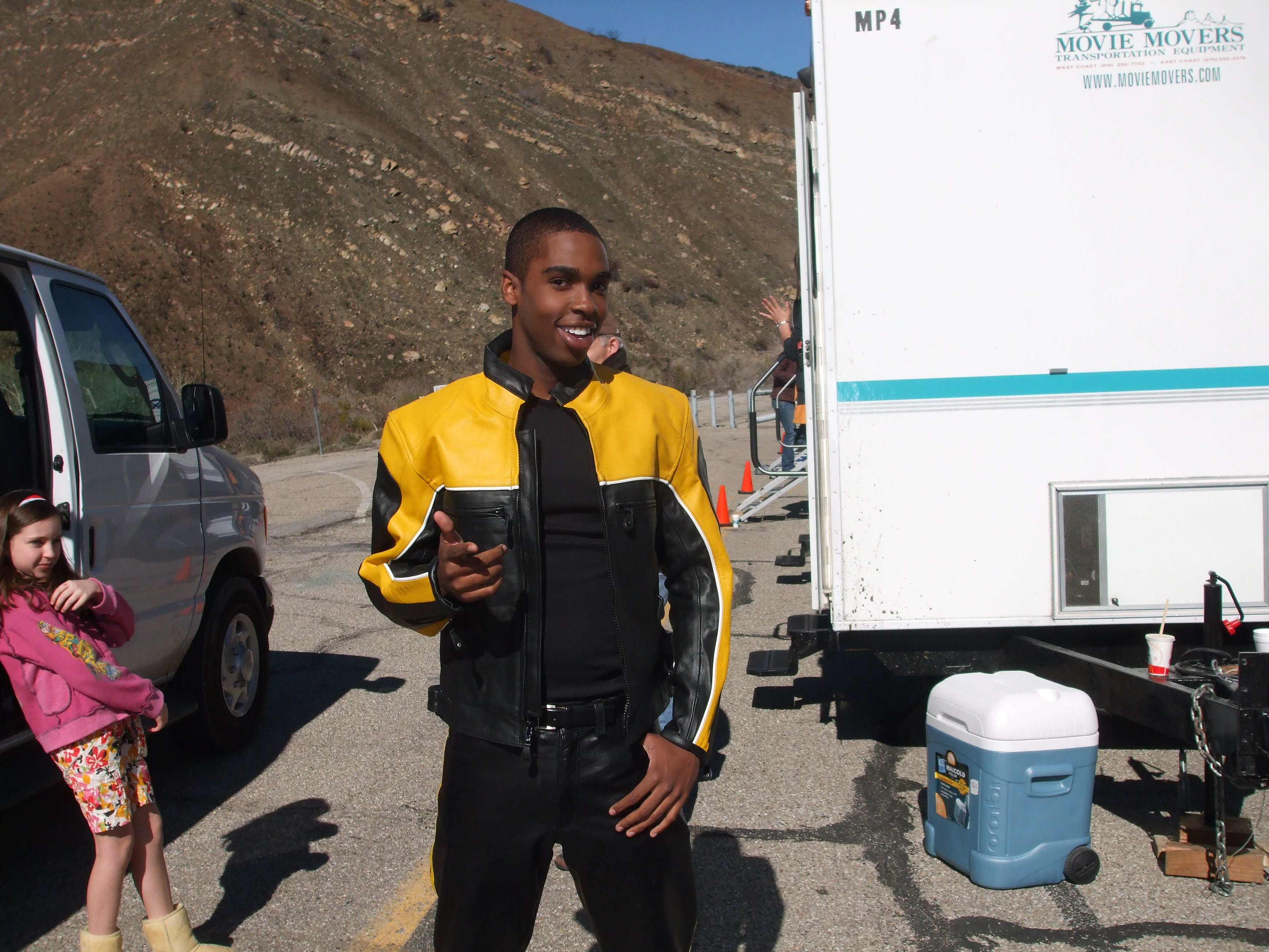 Daniel Curtis Lee(Kojo) filming Mongoose and Luther