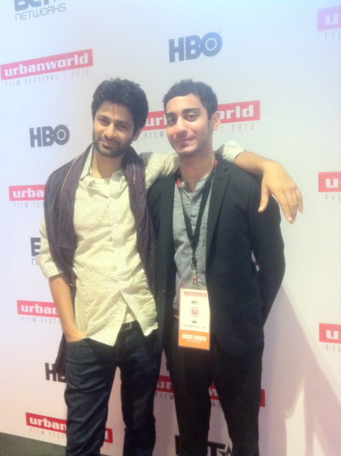 Omar Rahim with Umar Riaz at the Urbanworld Film Festival in New York in 2013