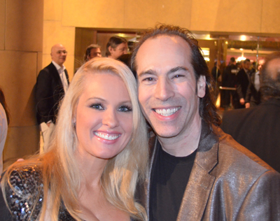 Darcy Donavan and director Martin Guigui at the film premiere of his movie 