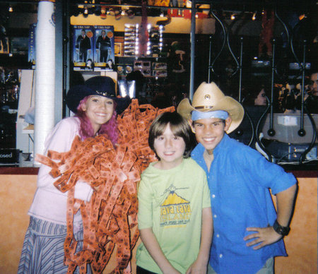 Taylor Dooley, Marc Musso, and Taylor Lautner at the Wrap Party for The Adventures of Shark Boy and Lava Girl