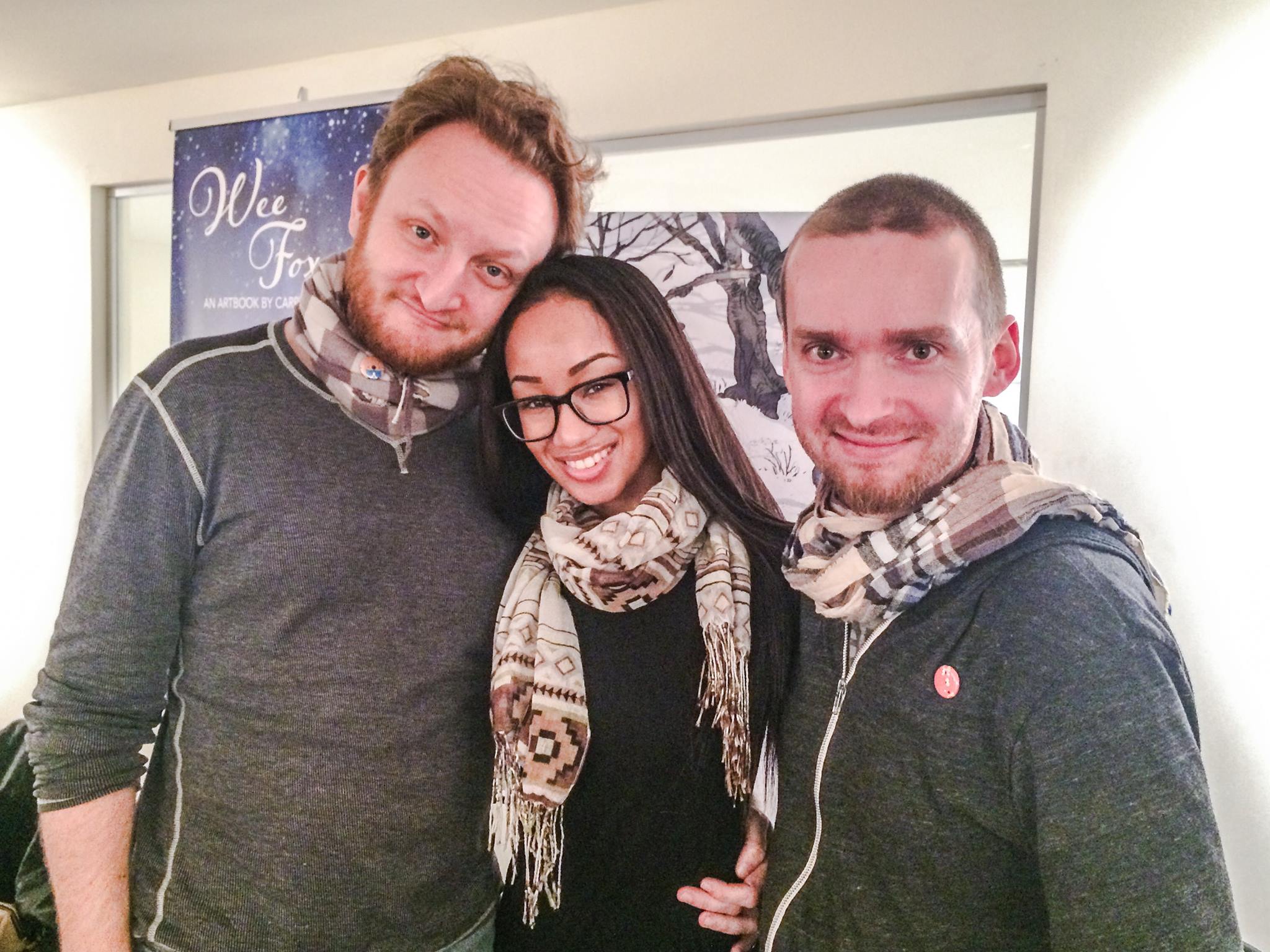 L-R: Rune Brandt Bennicke, Tiffany Chin-Sim and Jakob Hjort Jensen.