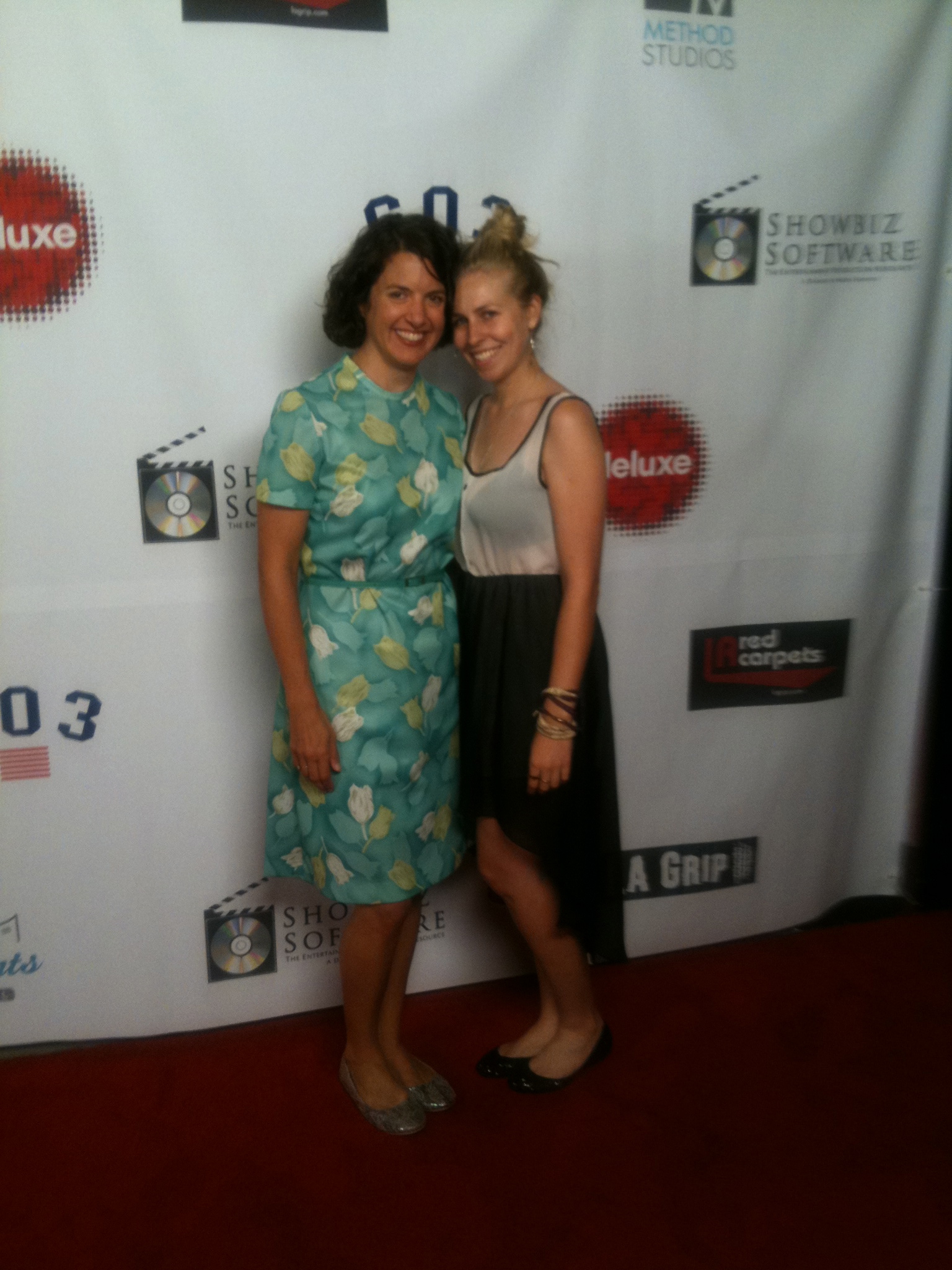 Tara Gadomski and Victoria Cesarski at Hollyshorts Film Festival