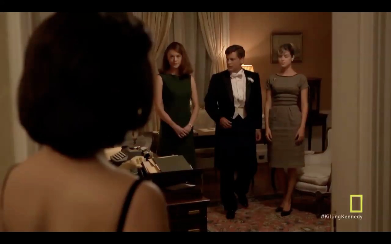 Taylor Roberts, Rob Lowe, Ginny Goodwin in Killing Kennedy