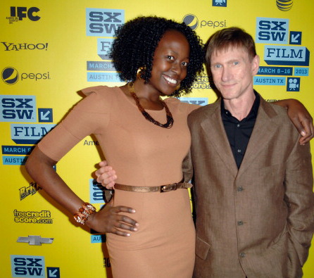 Christine Horn and Bill Oberst, Jr. at the premiere of Chris Eska's, 