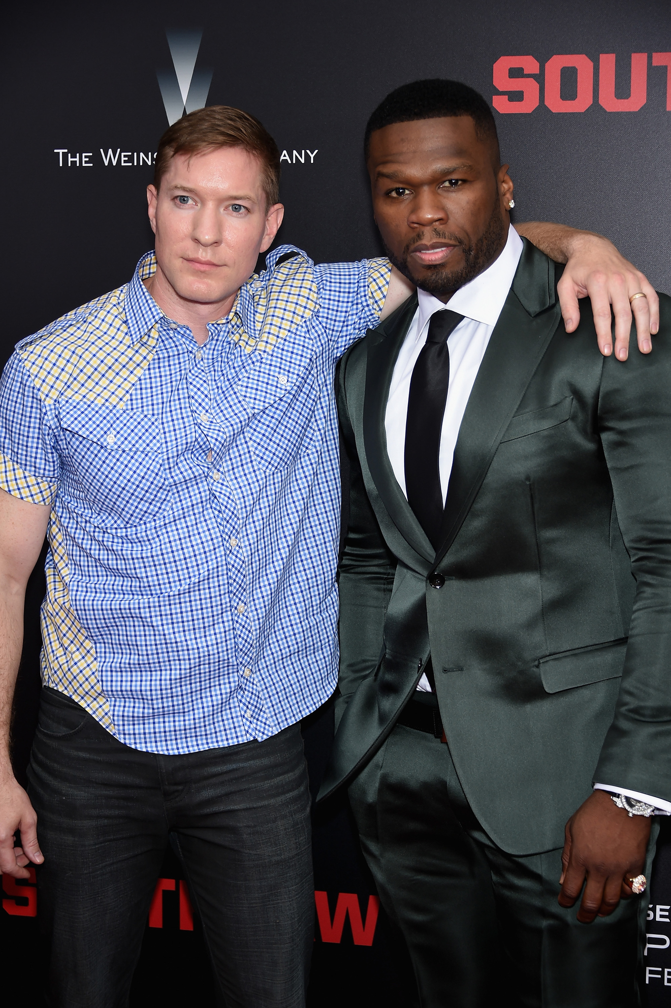 Joseph Sikora and 50 Cent at event of Southpaw (2015)