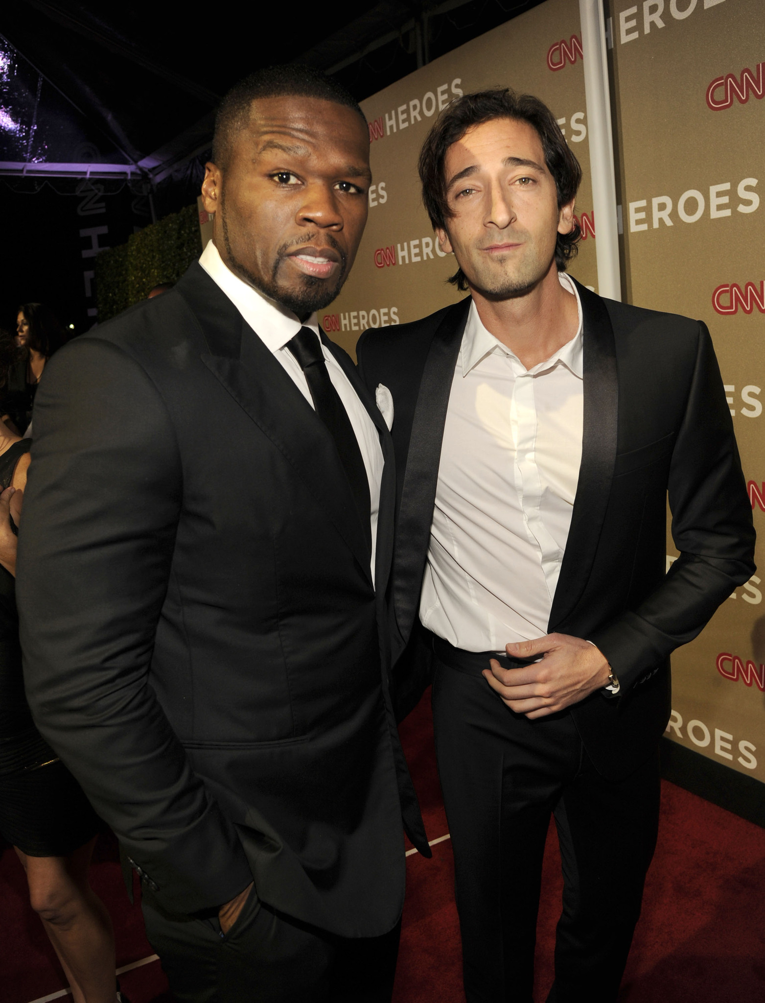 Adrien Brody and 50 Cent