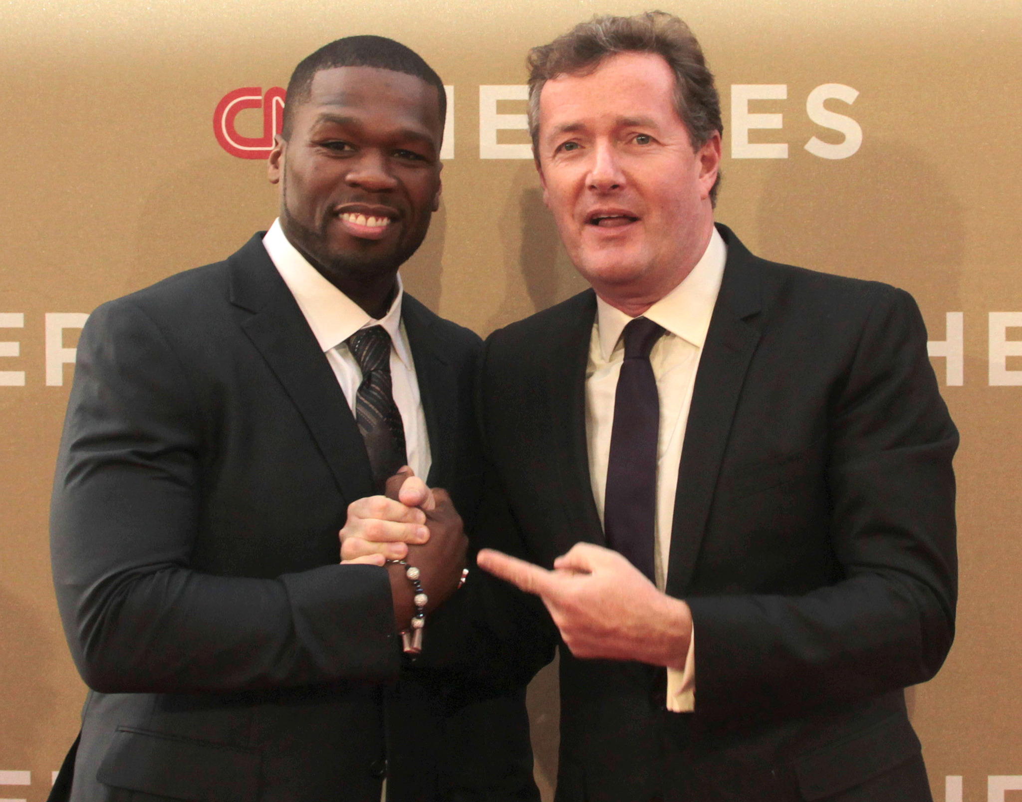 Piers Morgan and 50 Cent