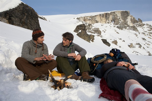 Still of Luke Albright, Matt Stokoe and Ryan Hawley in Devil's Pass