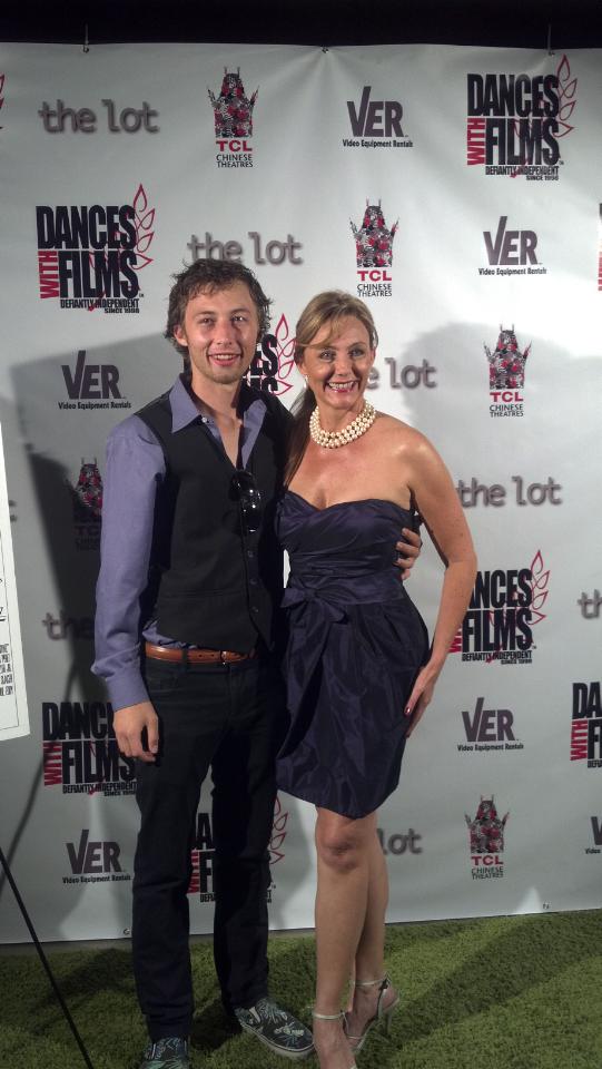 Jan Broberg and son Austen Tanner at Premiere of 