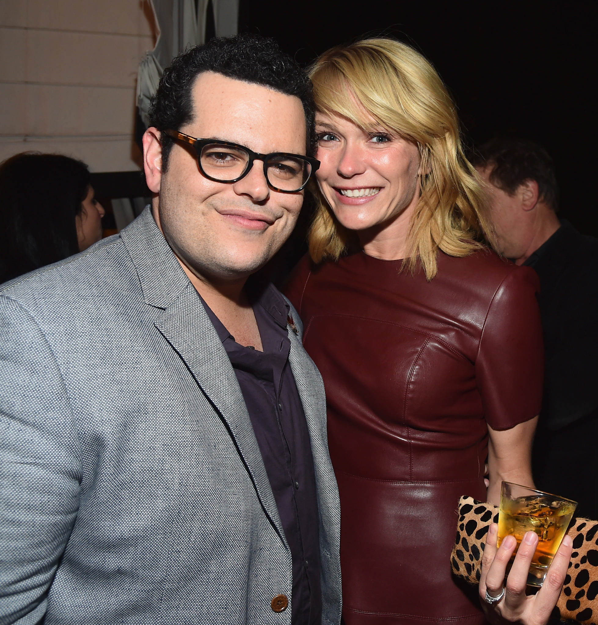 Katie Aselton and Josh Gad at event of The Comedians (2015)