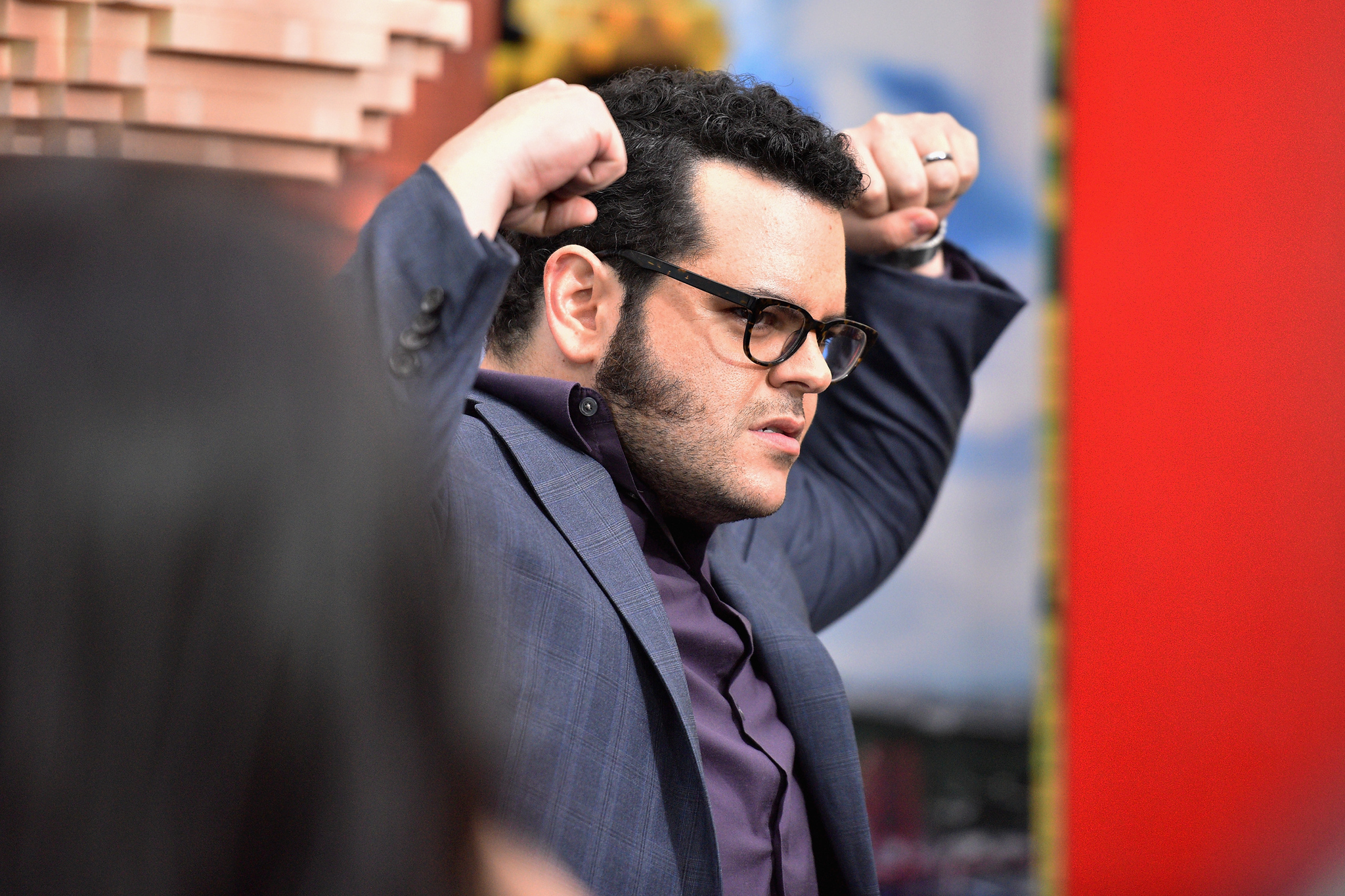 Josh Gad at event of Pikseliai (2015)