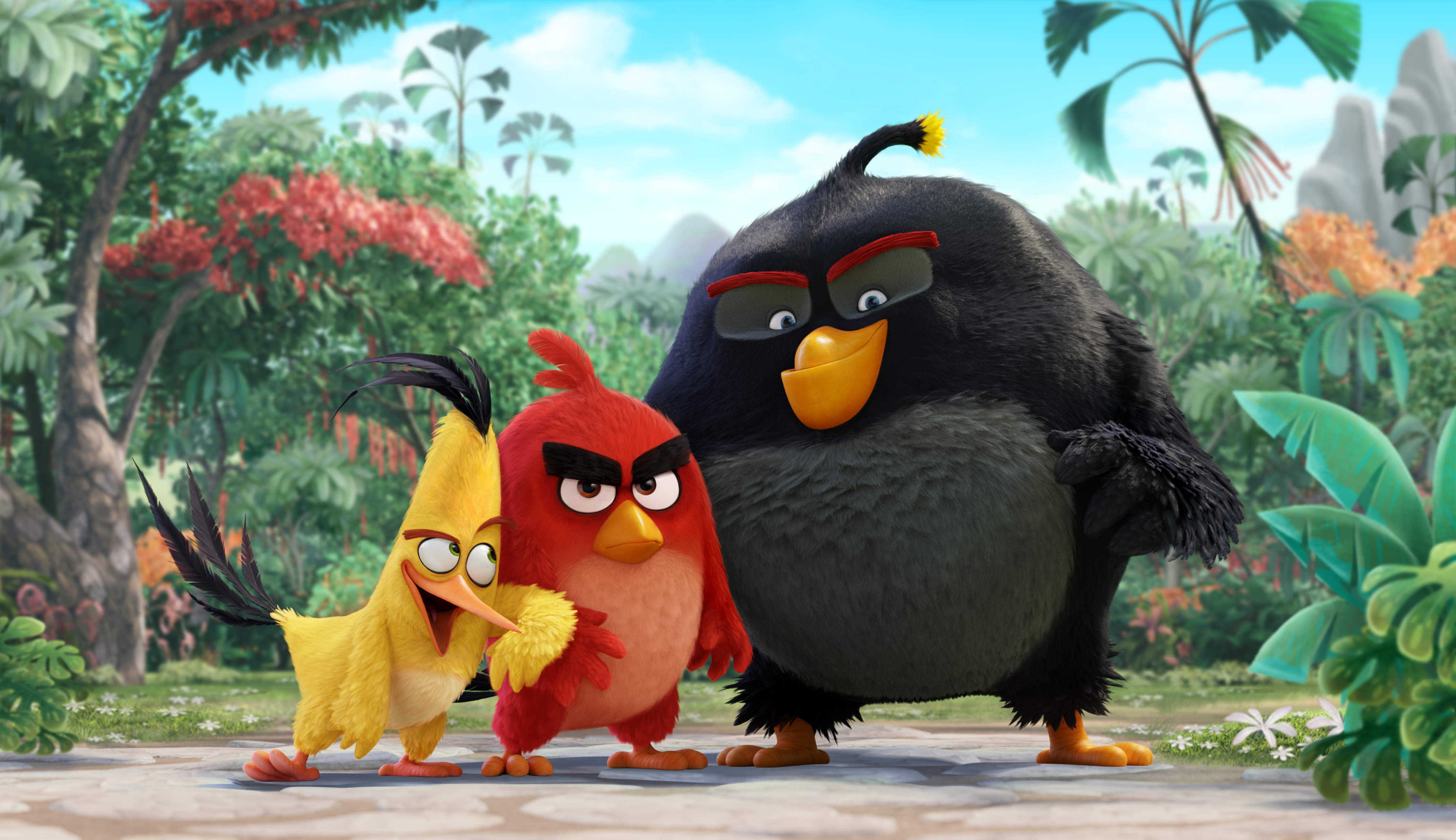 Still of Jason Sudeikis, Danny McBride and Josh Gad in The Angry Birds Movie (2016)