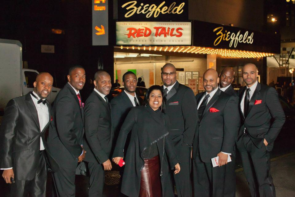 Opening Night of Red Tails with the Writer Layon Gray and some of the cast of Black Angels Over Tuskegee.