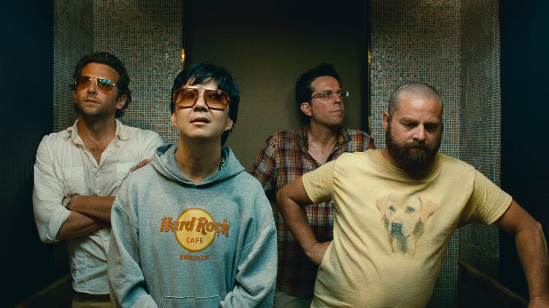 Still of Bradley Cooper, Zach Galifianakis, Ken Jeong and Ed Helms in Pagirios Tailande (2011)