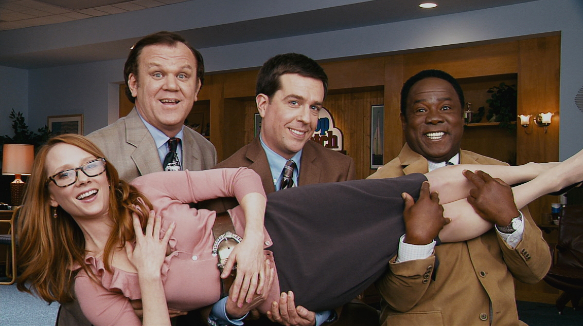 Still of Anne Heche, John C. Reilly, Isiah Whitlock Jr. and Ed Helms in Cedar Rapids (2011)