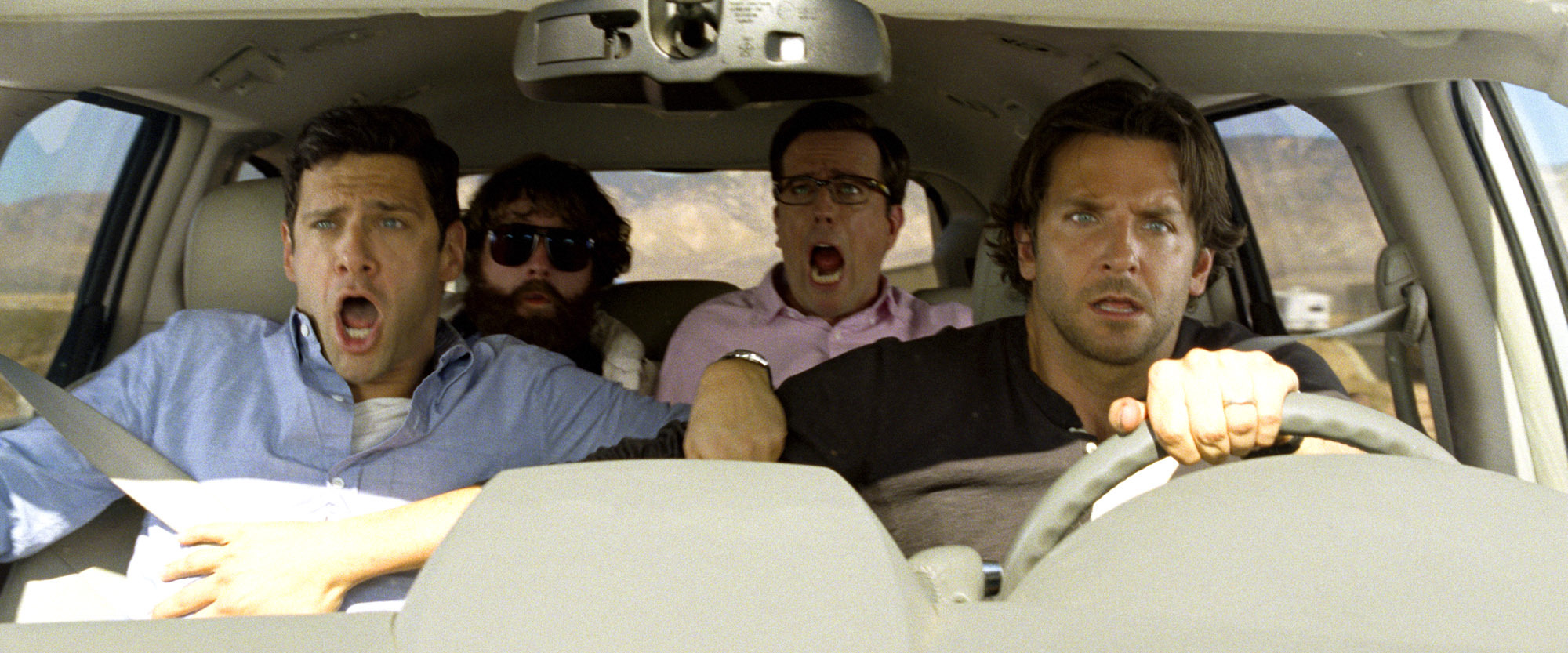 Still of Justin Bartha, Bradley Cooper, Zach Galifianakis and Ed Helms in Pagirios 3: velniai zino kur (2013)