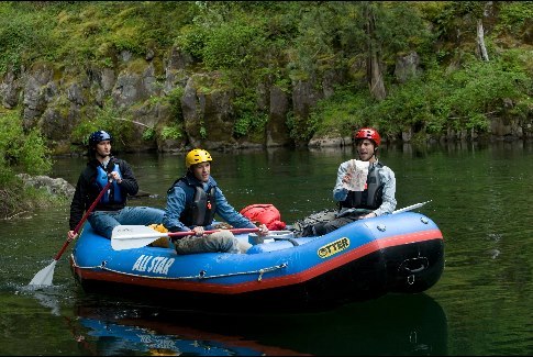 Still of Rik Young, Kristopher Turner and Oliver James in Without a Paddle: Nature's Calling (2009)