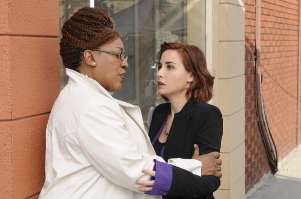 Still of CCH Pounder and Allison Scagliotti in Warehouse 13 (2009)