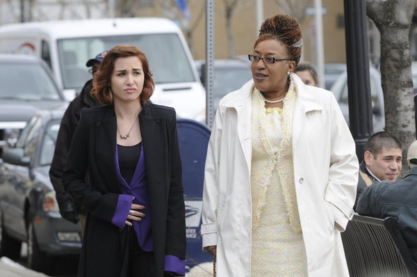 Still of CCH Pounder and Allison Scagliotti in Warehouse 13 (2009)