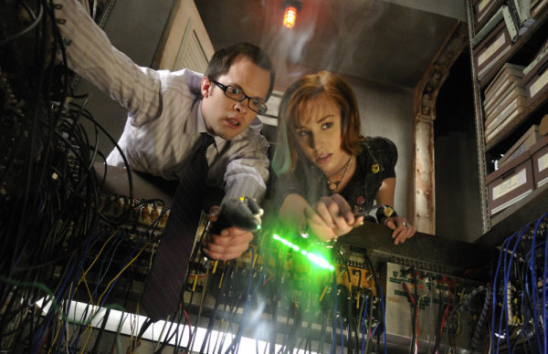 Still of Neil Grayston and Allison Scagliotti in Warehouse 13 (2009)