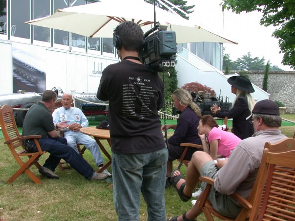 2005 Goodwood Festival of Speed directing interviews for BTGD with our host Al Unser Jr and super special guest Sir Stirling Moss.