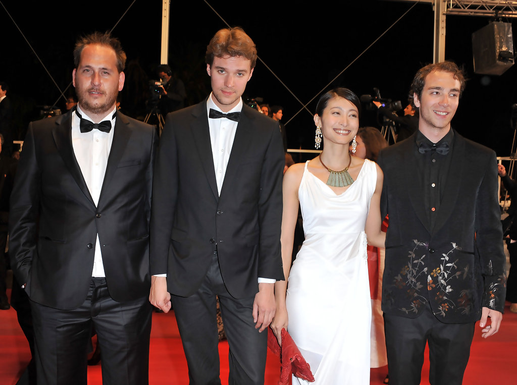Rogier de Blok, David Verbeek, Ke Huan-Ru and Stijn Koomen on the red carpet in Cannes.