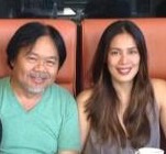 With Angel Aquino, in Eastwood City, QC Philippines