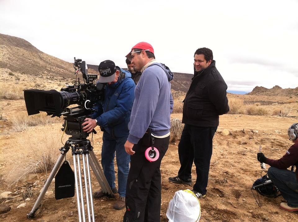 Co-director David Osorio with camera team on set of 