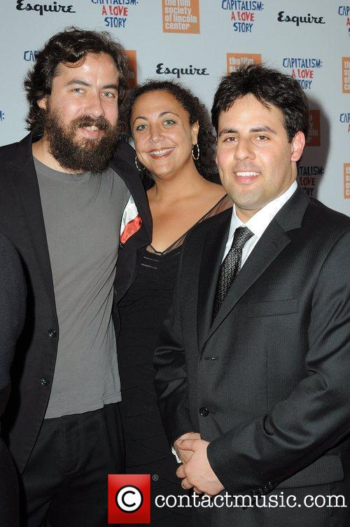 Producers Eric Weinrib, Basel Hamdan and guest at New York premiere of 'Capitalism: A Love Story,' Alice Tully Hall - Arrivals - Monday 21st September 2009