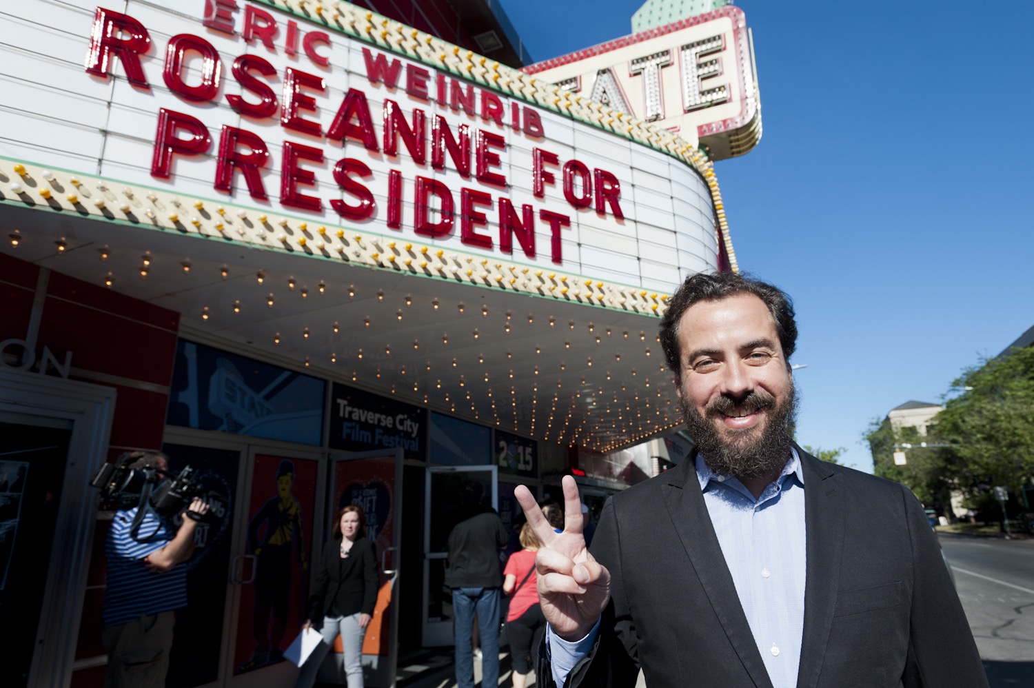 Eric Weinrib before the Midwest festival premiere of 