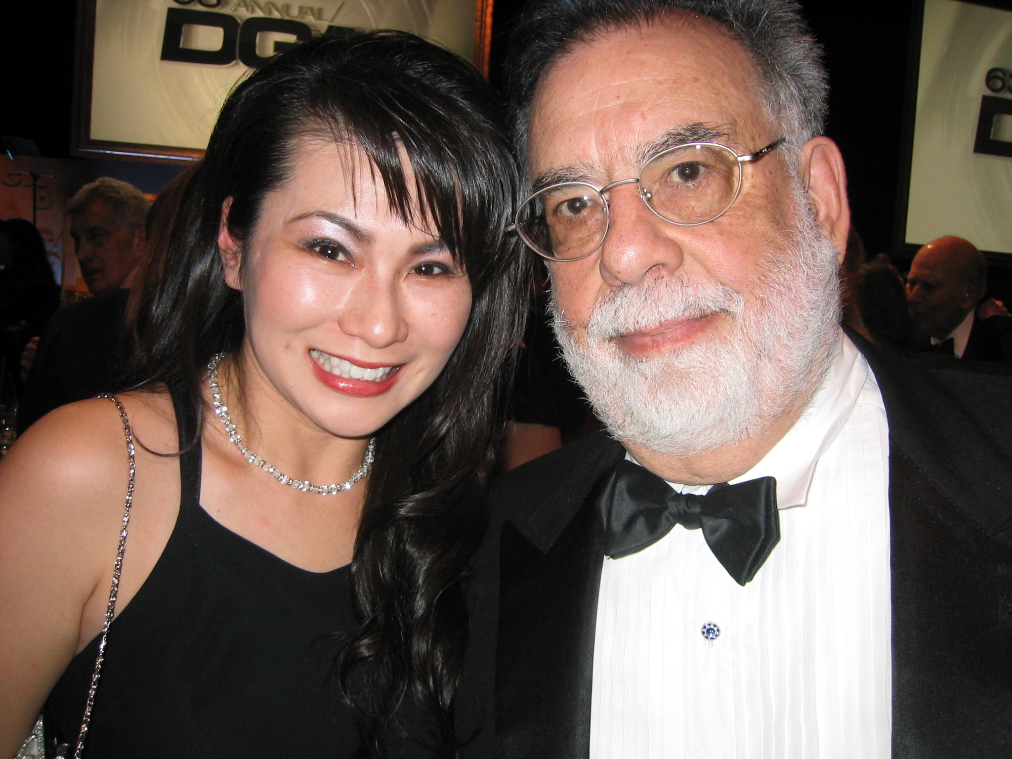 Francis Ford Coppola and Joan Wong. DGA Awards.