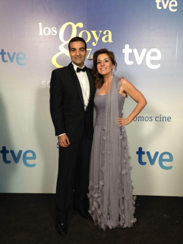 Martín Rosete and Maria Lahuerta at the 27th Goya Awards