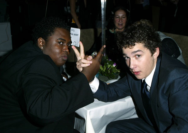 Lorenzo Eduardo (left) and Shia LaBeouf @ Movieline's Hollywood Life's 3rd Annual Breakthrough of the Year Awards - Backstage and Audience