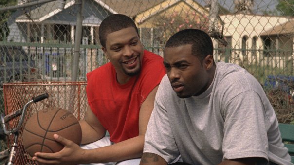 DeRay Davis and Elijah Long in the 2009 comedy FRANKENHOOD