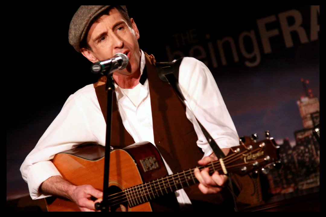 Performing on THE BEING FRANK talk show (2011) promoting new album ROOTS