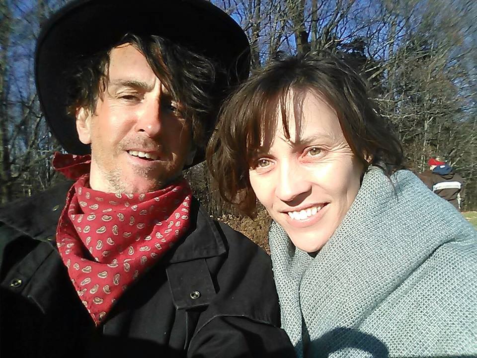 with Jane Watson (Catherine) on set of BILLY THE KID (2014)