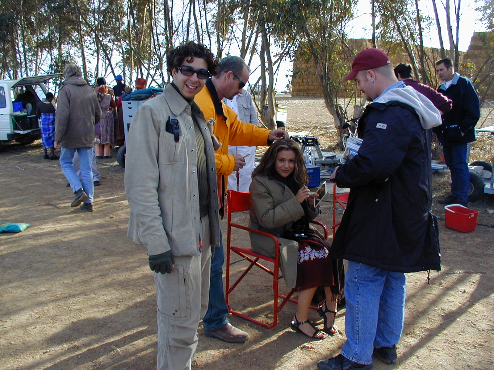 Alyssa Milano, Alaa Brett and Kent in South Africa...