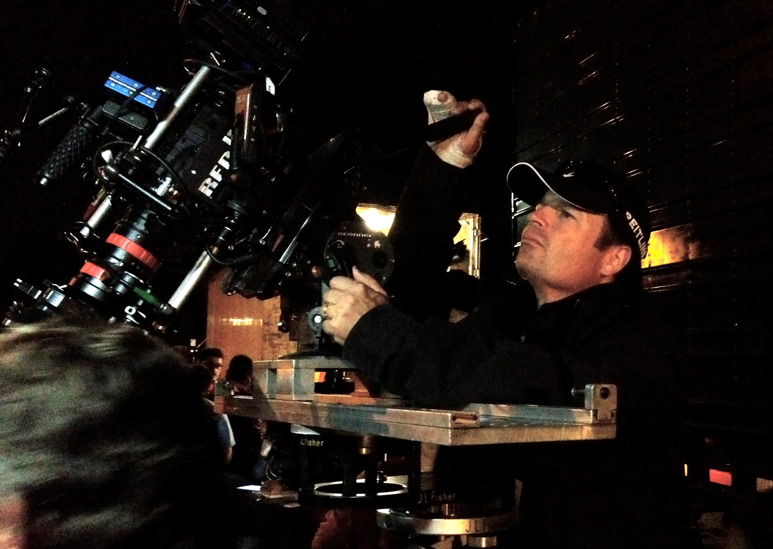 Todd Robinson on the set of Phantom.