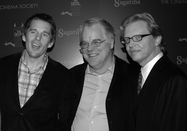 Ethan Hawke, Philip Seymour Hoffman, & Brian Linse at the NY Premiere of 