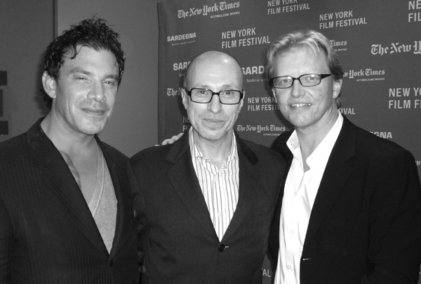 Michael Cerenzie, Mark Urman, and Brian Linse at NYFF '07.
