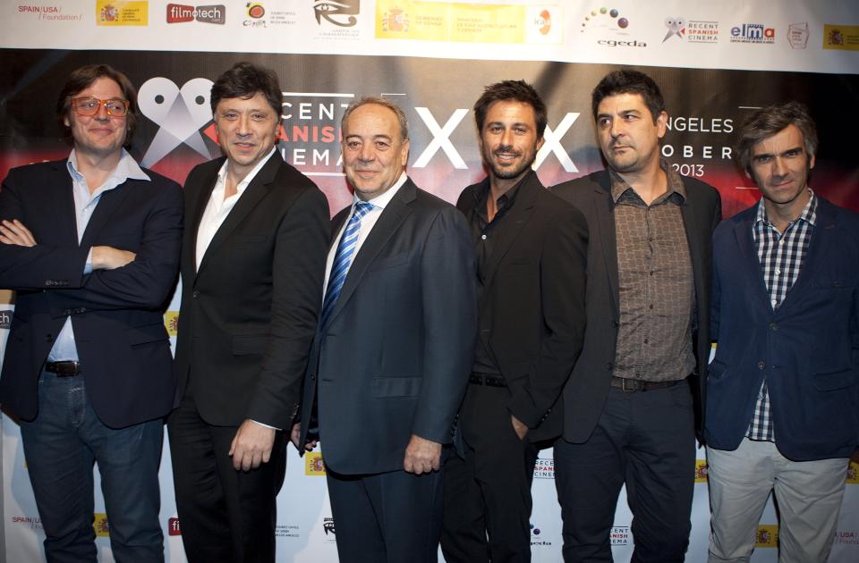 Carlos Bardem, Cesc Gay, Tito Valverde and Hugo Silva