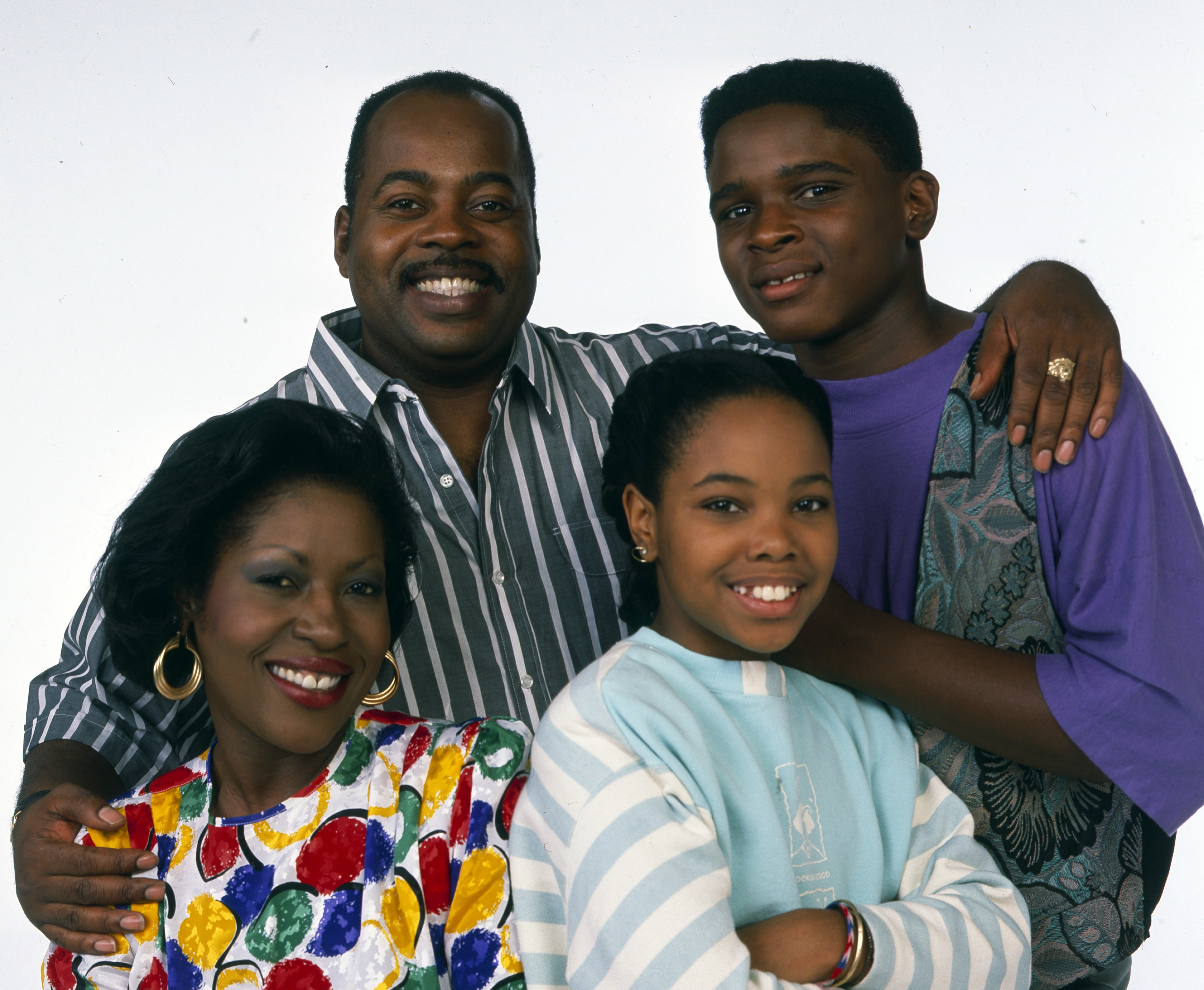 Still of Reginald VelJohnson, Darius McCrary, Jo Marie Payton and Kellie Shanygne Williams in Family Matters (1989)