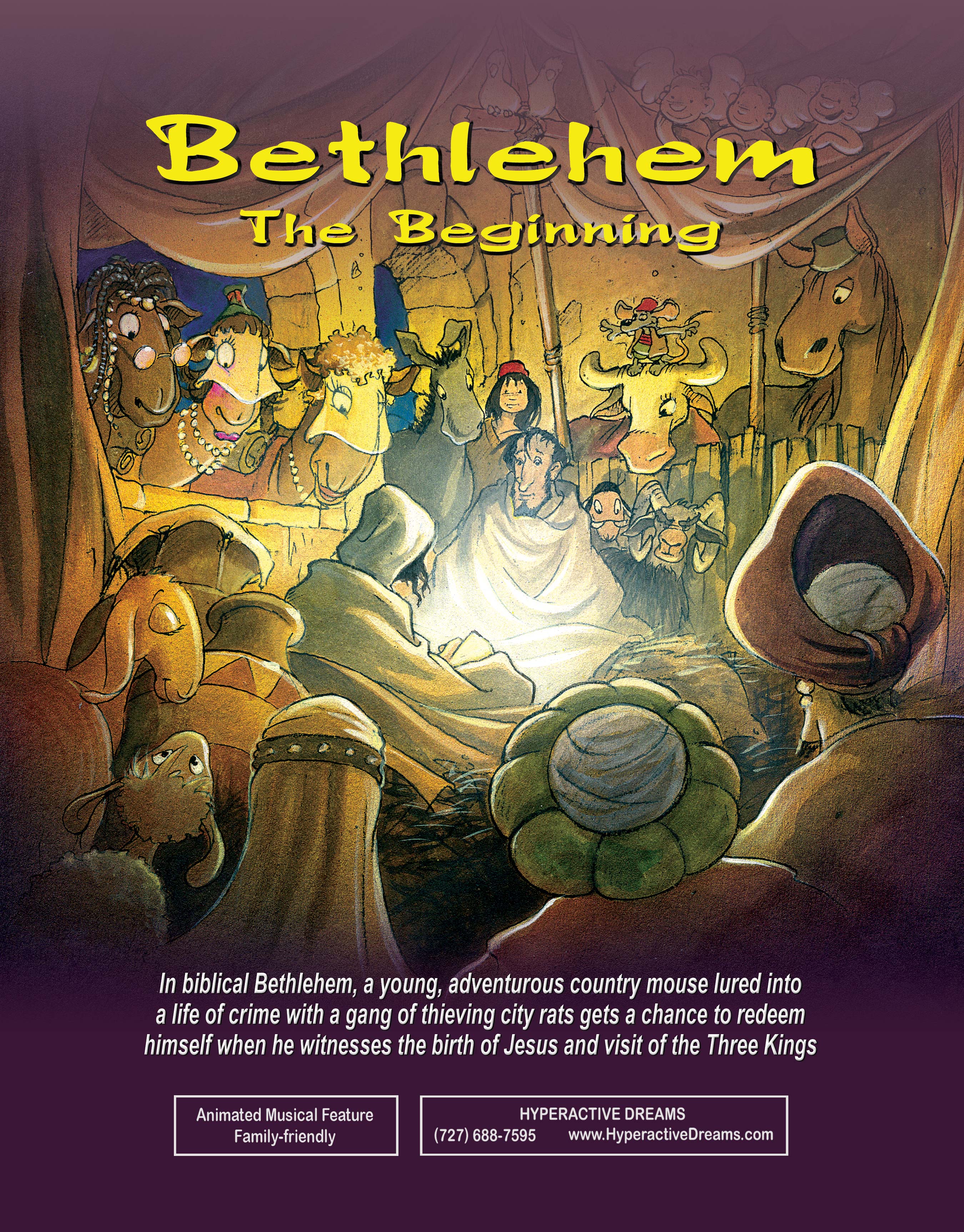 In biblical Bethlehem, a young, adventurous country mouse lured into a life of crime by a gang of thieving rats gets a chance to redeem himself when he witnesses the birth of Jesus and visit of the Three Kings.