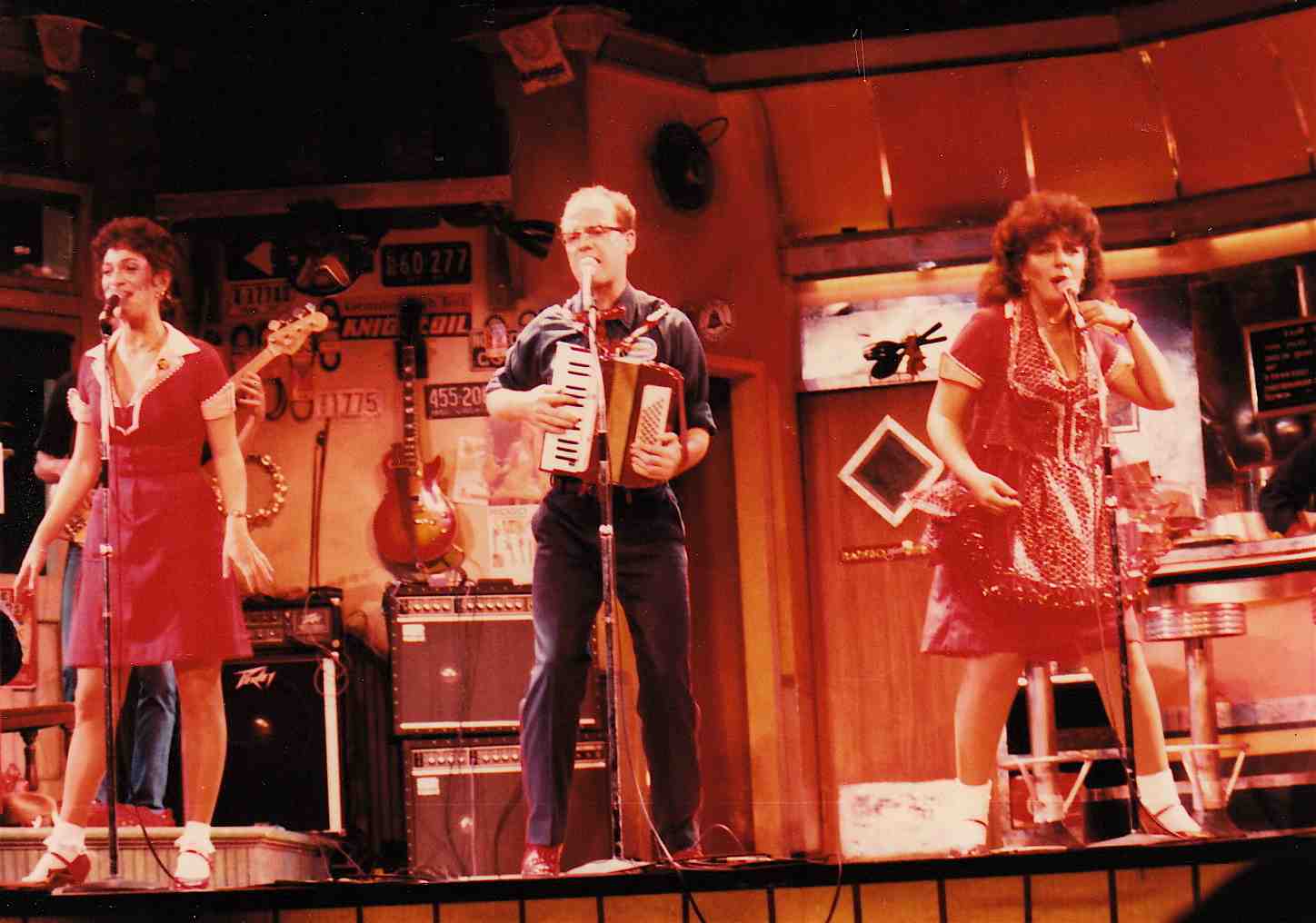 Betsy Hammer, Bill Swindler, and Mary Gutzi singing 