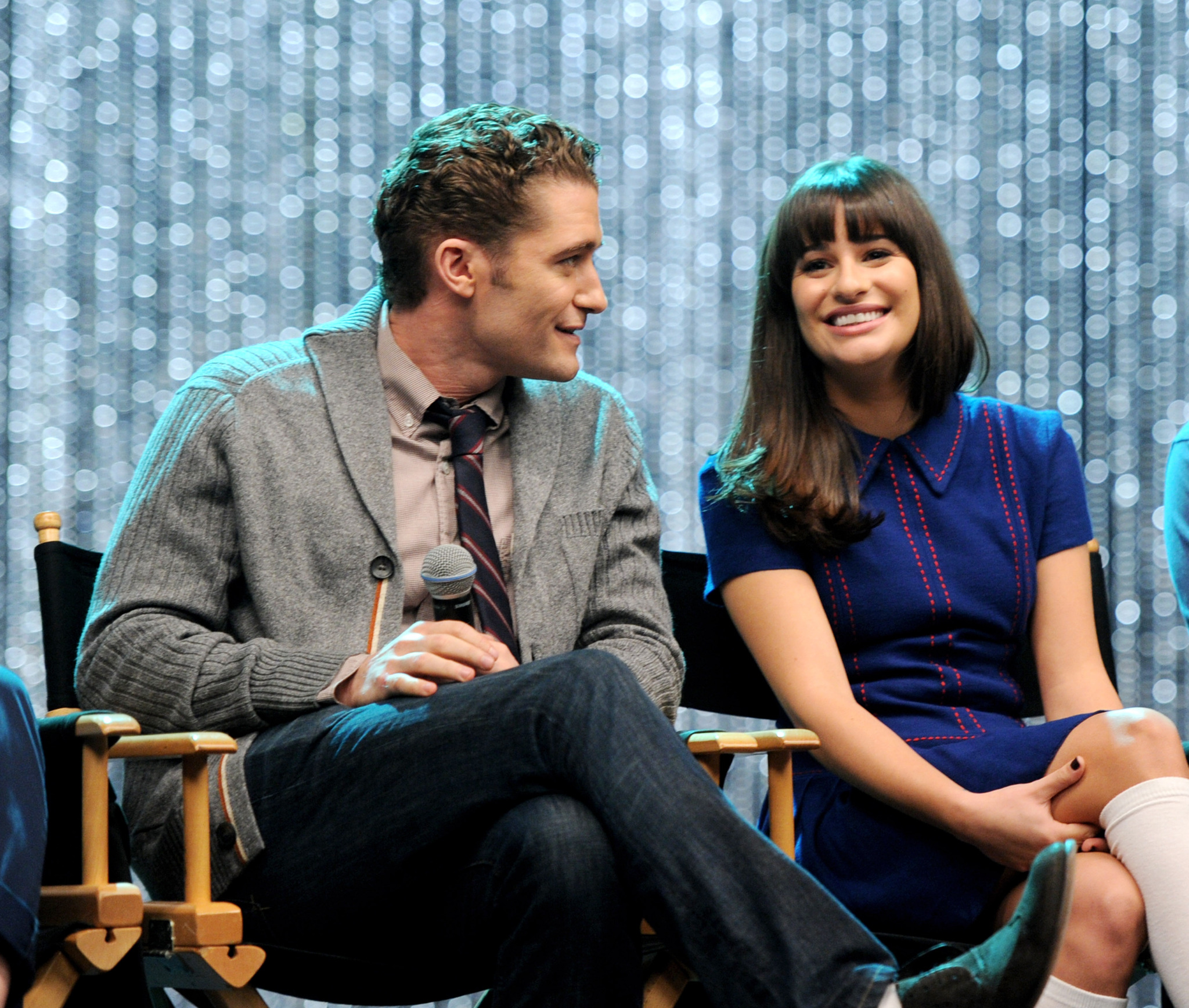 Lea Michele and Matthew Morrison at event of Glee (2009)
