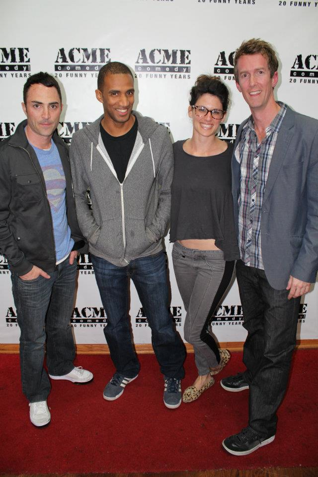 After my big stand-up special at Acme Comedy Theater. I'm with Darren, Matt, and Scout - my host and 2 openers. Fun night!