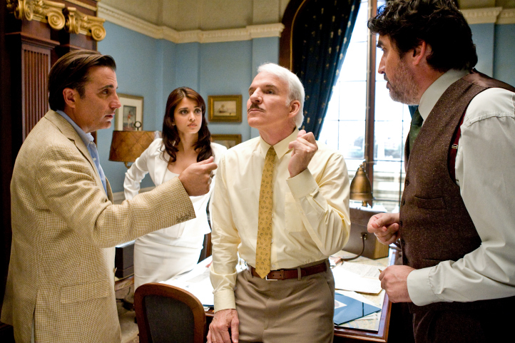 Still of Steve Martin, Andy Garcia, Alfred Molina and Aishwarya Rai Bachchan in The Pink Panther 2 (2009)