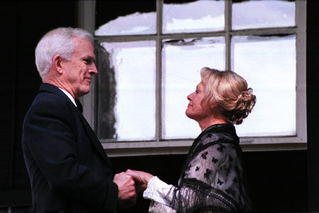 Weston Adams as 'Grandfather Adams' and Tippi Hedren as 'Grandmother Adams' in 